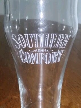 Southern Comfort Whiskey Clear Tulip Shaped 14 oz. Drinking Glass-Exc. Cond. VTG